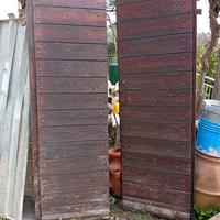 Porta legno massello a due ante