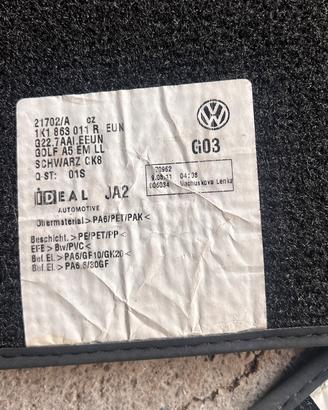 Tappetini Originali Golf 6 GTI