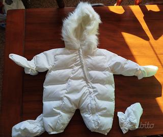 Tuta neve per neonato con guanti e scarpe