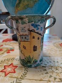 Vaso in ceramica di M. Lodato (Caltagirone)