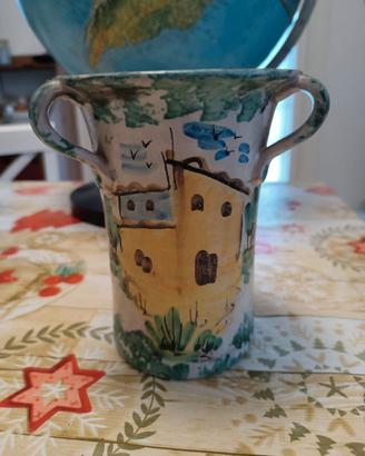 Vaso in ceramica di M. Lodato (Caltagirone)