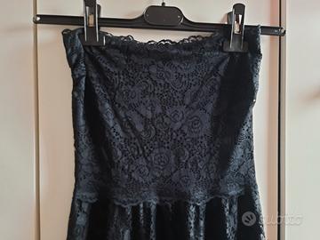 vestito nero pizzo intimissimi