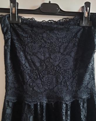 vestito nero pizzo intimissimi