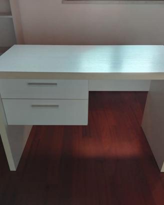 Scrittoio in legno frassinato bianco