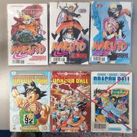 Fumetti Manga Dragon Ball e Naruto
