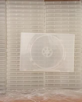 100 Custodie Dvd\Blue ray\cd doppie bianche NUOVE