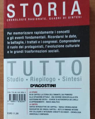 STORIA - CRONOLOGIE RAGIONATE, QUADRI DI SINTESI 