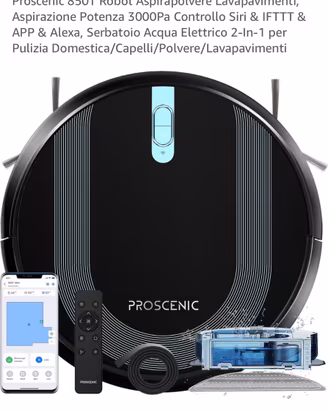 Robot proscenic aspirapolvere e lava pavimenti