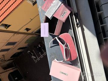 Occhiali miu miu bianchi