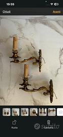 Appliques vintage in ottone