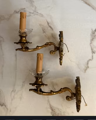 Appliques vintage in ottone