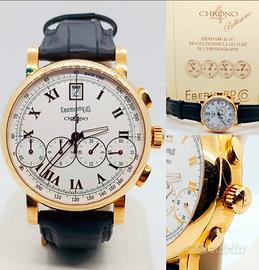Eberhard crhono 4 in  oro 18 kt 