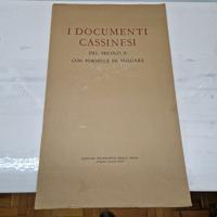 I Docum. Cassinesi secolo X con formule in volgare