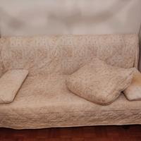 Divano letto con pouf