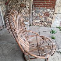 Sedia Poltrona in vimini