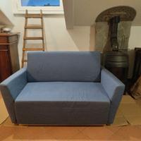 divano letto azzurro/blu 