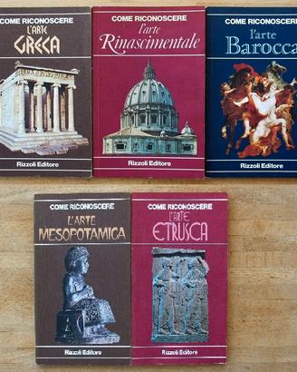 Rizzoli - 5 titoli " Come Riconoscere l'Arte