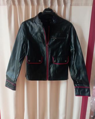 Giacca corta in ecopelle Sisley 