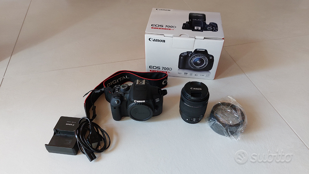 Canon eos 700d + EF-S 18-55 IS STM kit + paraluce