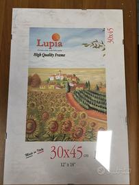 Cornice a giorno con schermo in plexiglass