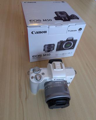 Canon EOS M50 + EF-M Fotocamera Mirrorless