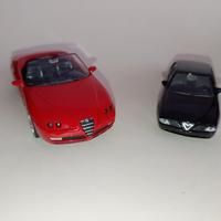 Lotto Alfa Romeo GTV 1:39 + 166 1:43 Modellini 