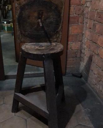 MOBILE/TRESPOLO IN LEGNO, PER SCULTURA