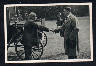 GERMANIA 1933 INCONTRO HINDENBERG HITLER WW2