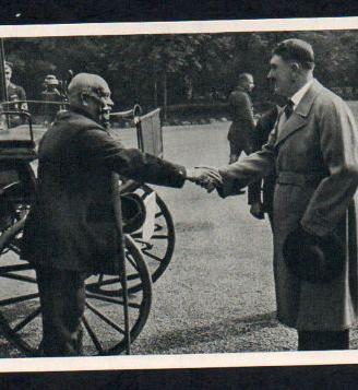 GERMANIA 1933 INCONTRO HINDENBERG HITLER WW2