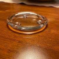 45 piattini portacandele in vetro liscio trasparen