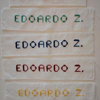 ricamo a mano punto croce strisce