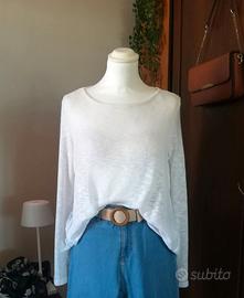Maglia trasparente legger bianca Nice Girl - Tg. M