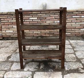 Antica etagere libreria mobile scaffale da lavoro