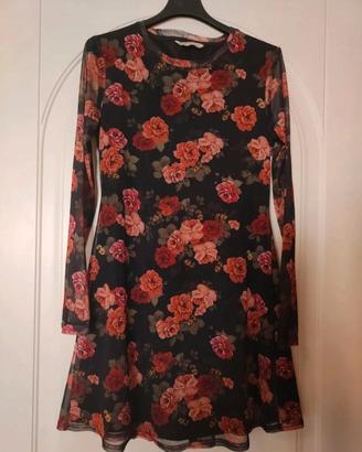 Abito floreale Stradivarius Tg M