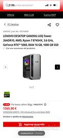 PC gaming lenovo LOQ Ryzen 7 8745HX RTX 5060 Ti