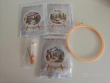 3 Schemi punto croce paesaggi completo
