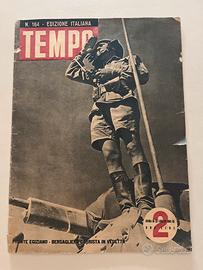 Rivista vintage TEMPO seconda guerra mondiale
