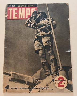 Rivista vintage TEMPO seconda guerra mondiale