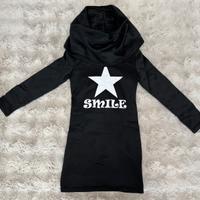 Maglia/felpa lunga Jing Yi nera S con stella