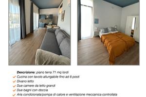 Nuovo appartamento 50 m dal mare piano terra