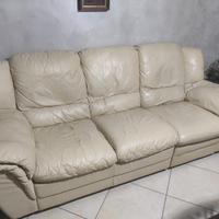 Divano in pelle 3 posti