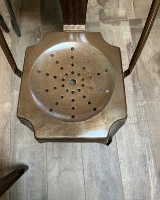 Set di sei sedie in stile industriale