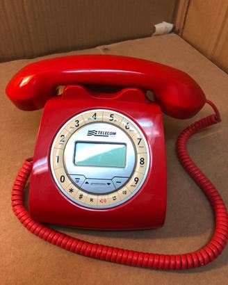 Telefono Sirio classico rosso