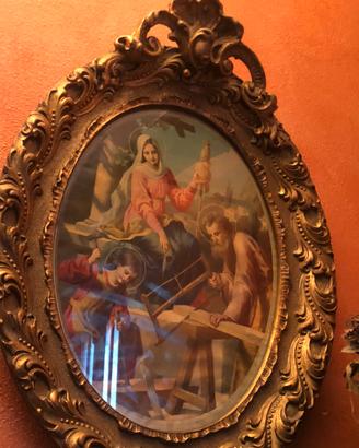 quadro dell’800 con bella cornice da coll