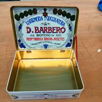 Scatola Latta Vintage D. BARBERO Asti - Torroneria