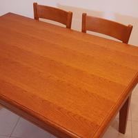 Tavolo legno massello con 4 sedie