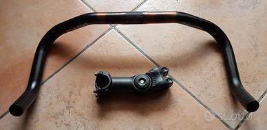 stem regolabile+bull horn