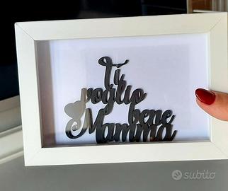Cornice 3d personalizzata festa della mamma