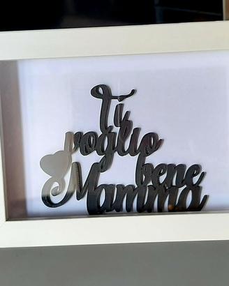Cornice 3d personalizzata festa della mamma