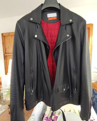 Giubbotto in pelle nero